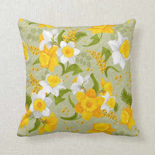 Coussin Daffodil Spring Chic Floral Moderne