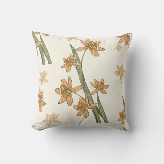 Coussin Daffodiles en fleurs Jeu d'oreiller (Recto)