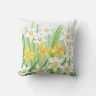 Coussin Daffodiques de printemps