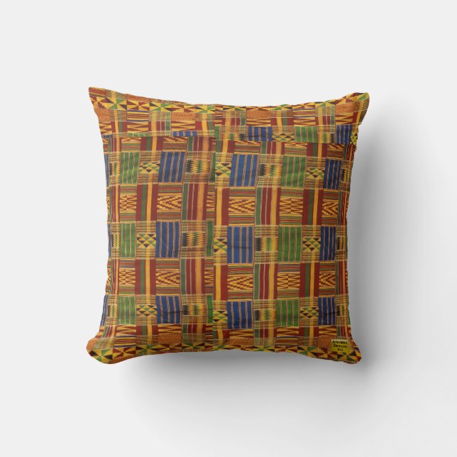 Coussin d'AfriMex Urbano Kente (Recto)