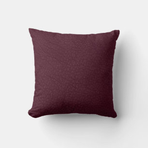 Coussin Dahlia Burgundy Faux Couleurs hivernales en cuir