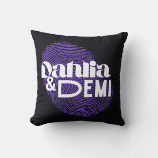 Coussin Dahlia et Démin