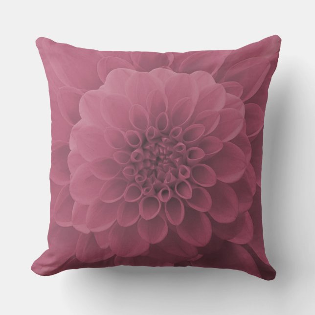 Coussin Dahlia rose (Recto)