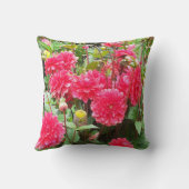 Coussin Dahlia rose profond (Verso)