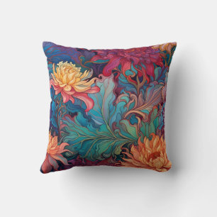 Coussin Dahlia Tapisserie florale