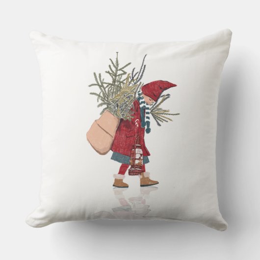 Coussin d'aide pour Noël vintage (Recto)