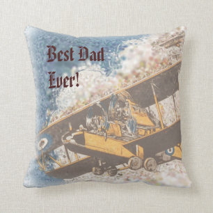 Coussin D'ailes carreau de fête des pères en haut