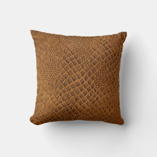 Coussin daim avec beau motif, motif, serpent, texture,