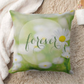 Coussin Daisy Daisies Fleur Floral Mariage d'été pour touj (Couverture)