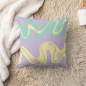 Coussin Daisy Groove Rose Pâle, Jaune, Violet et Vert (Couverture)