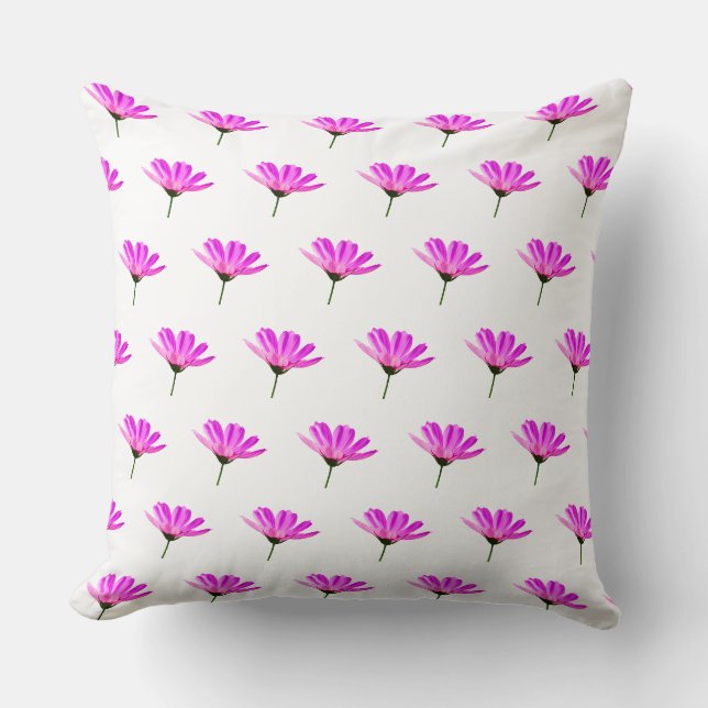Coussin Daisy rose (Recto)
