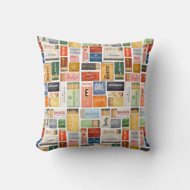 Coussin Dallas Matchbook Pillow (Recto)