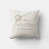 Coussin Damask 30e anniversaire Mariage Jeu d'oreiller (Recto)