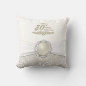 Coussin Damask 30e anniversaire Mariage Jeu d'oreiller (Recto)