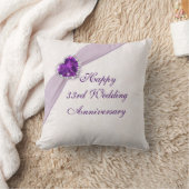 Coussin Damask 33e anniversaire Mariage Jeu d'oreiller (Couverture)