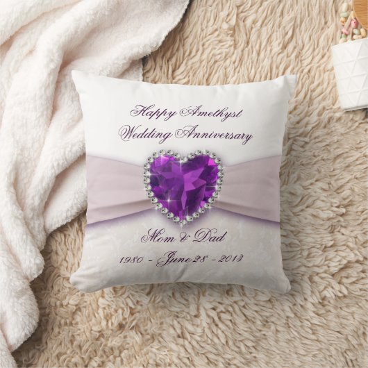 Coussin Damask 33e anniversaire Mariage Jeu d'oreiller (Couverture)
