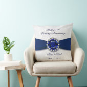 Coussin Damask 45e anniversaire de Mariage Jeu d'oreiller (Chaise)