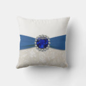 Coussin Damask 45e anniversaire de Mariage Jeu d'oreiller (Verso)