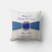 Coussin Damask 45e anniversaire de Mariage Jeu d'oreiller (Recto)