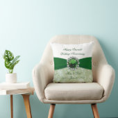 Coussin Damask 55e anniversaire Mariage Jeu d'oreiller (Chaise)