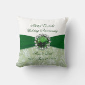 Coussin Damask 55e anniversaire Mariage Jeu d'oreiller (Recto)