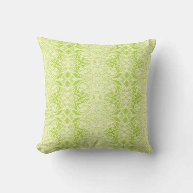 Coussin Damask de Prairie de Printemps (Recto)