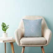 Coussin Damassé Bleu Bébé Pastel (Chaise)