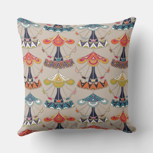 Coussin damassé carousel (Verso)