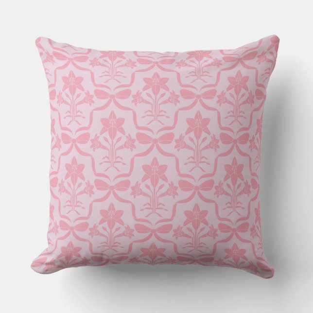 Coussin Damassé de printemps (Recto)