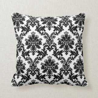 Coussin Damassé noire et blanche