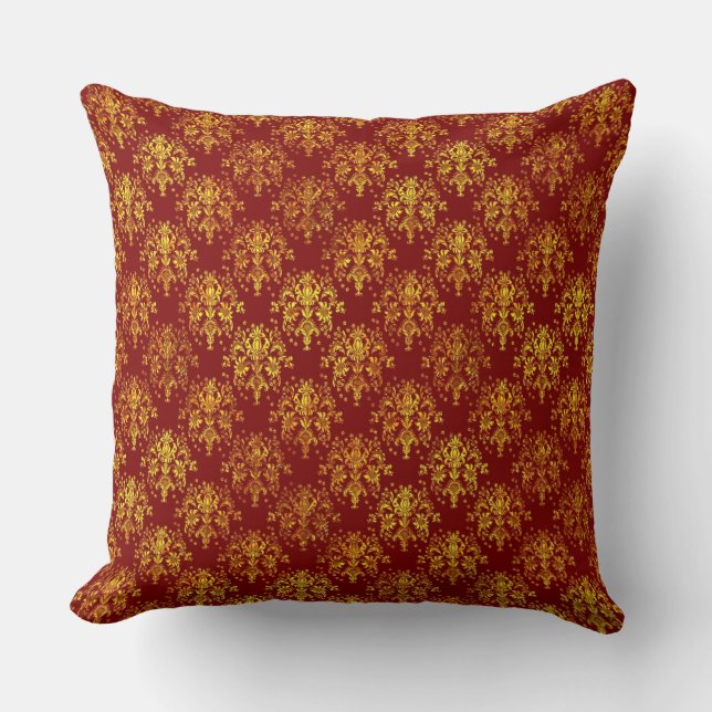 Coussin Damassé riche de vacances (Recto)