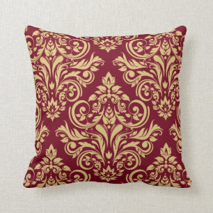 Coussin Damassé - sable de Bourgogne