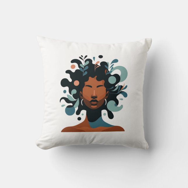 Coussin dame de couleurs (Recto)