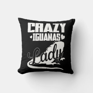 Coussin Dame folle d'Iguana