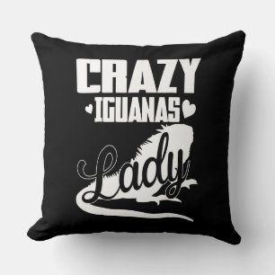 Coussin Dame folle d'Iguana