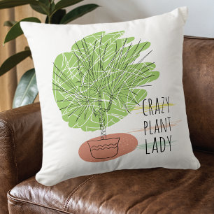 Coussin Dame Plante folle
