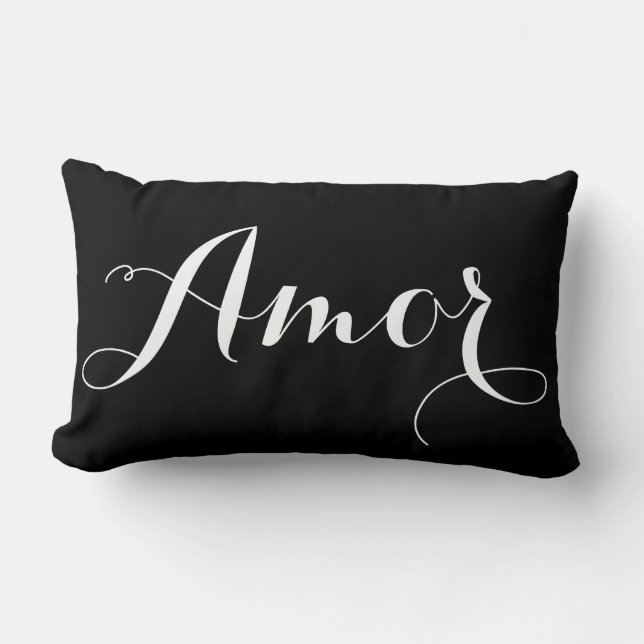Coussin d'amor noir et blanc (Recto)