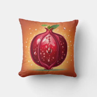 Coussin d'amour à la pomme rouge de style tatouage