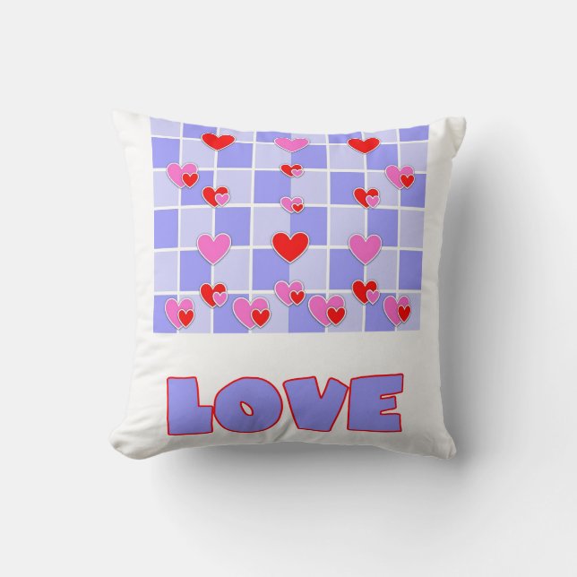 Coussin d'amour avec les coeurs (Recto)