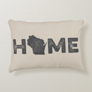 Coussin d'amour de l'État d'origine du Wisconsin