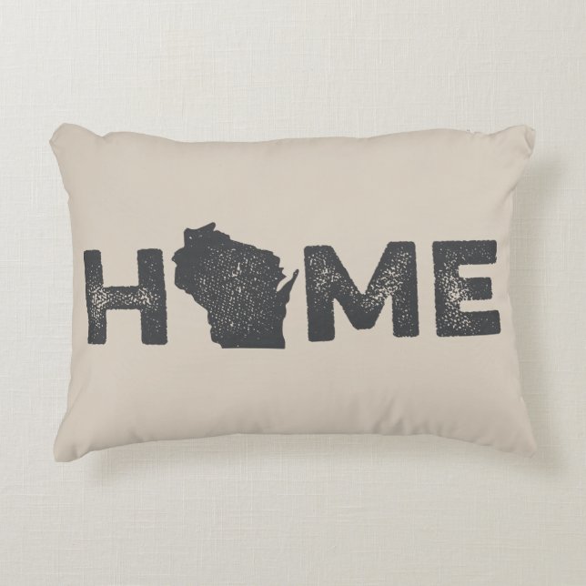 Coussin d'amour de l'État d'origine du Wisconsin (Devant)