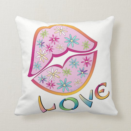 Coussin d'Amour-Jet de flower power