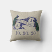 Coussin d'amour Mariage russe de Linen Peacock (Verso)
