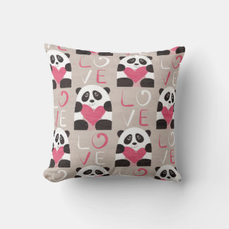 Coussin d'amour pour les ours de Panda