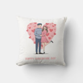 Coussin d'amour romantique | Cadeau de la Saint-Va (Recto)