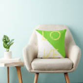 Coussin d'amour vert vif blanc oreiller (Chaise)