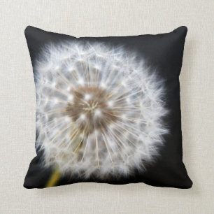 Coussin Dandelion noir et blanc
