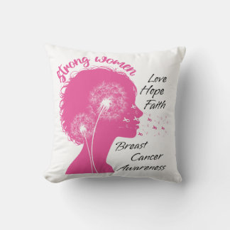Coussin Dandelion Sensibilisation au cancer du sein Ruban