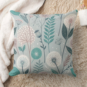 Coussin Dandelion Whimsical & Floral Folk Art Seamless (2)