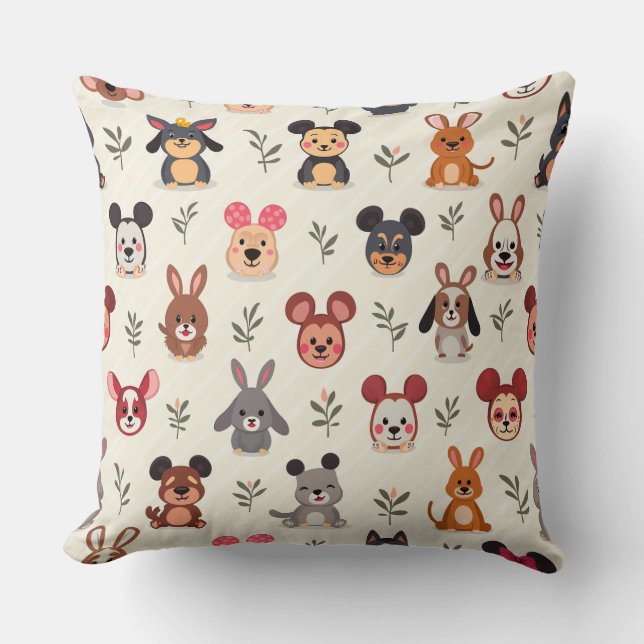 Coussin d'animation animal mignon (Recto)